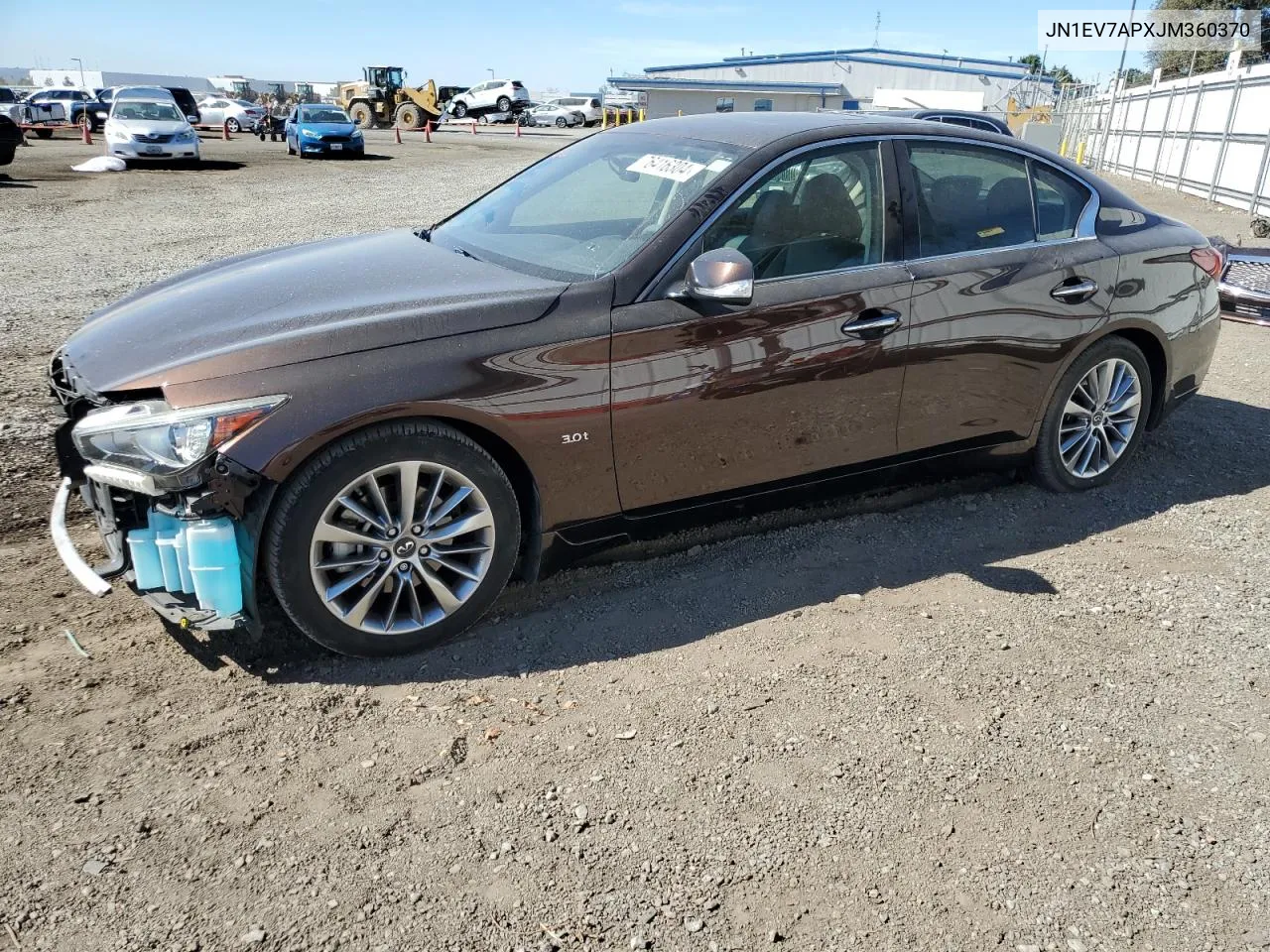 2018 Infiniti Q50 Luxe VIN: JN1EV7APXJM360370 Lot: 76416304