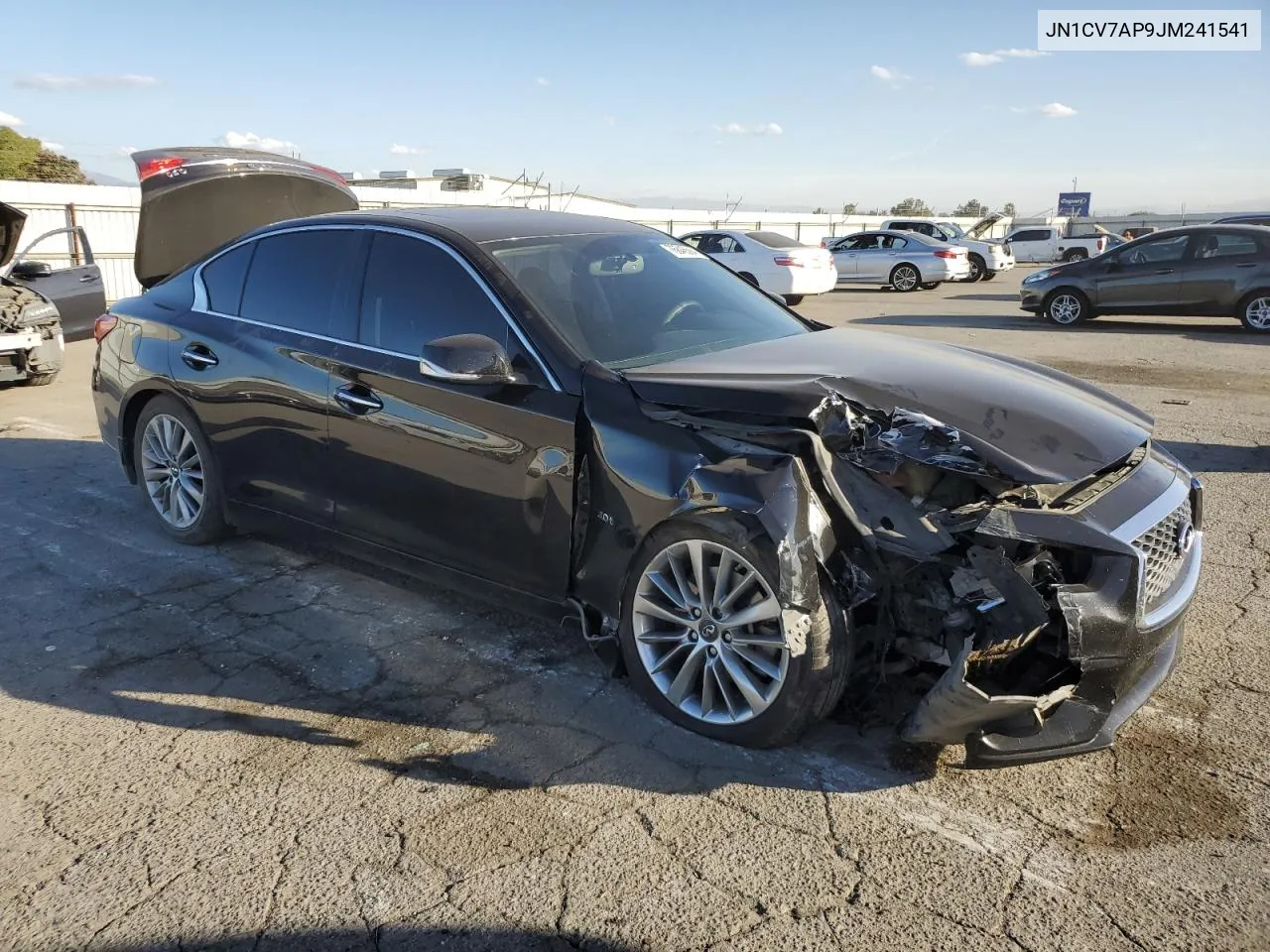 2018 Infiniti Q50 Pure VIN: JN1CV7AP9JM241541 Lot: 76846594