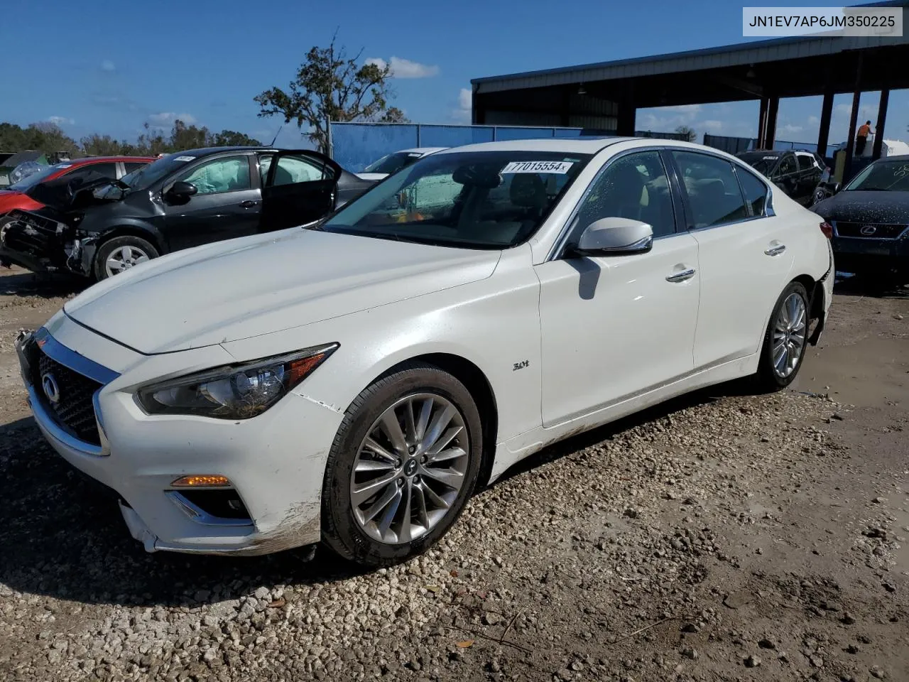 2018 Infiniti Q50 Luxe VIN: JN1EV7AP6JM350225 Lot: 77015554