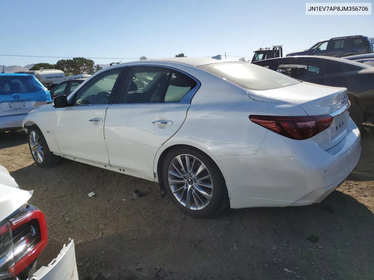 2018 Infiniti Q50 Luxe VIN: JN1EV7AP8JM356706 Lot: 77030194