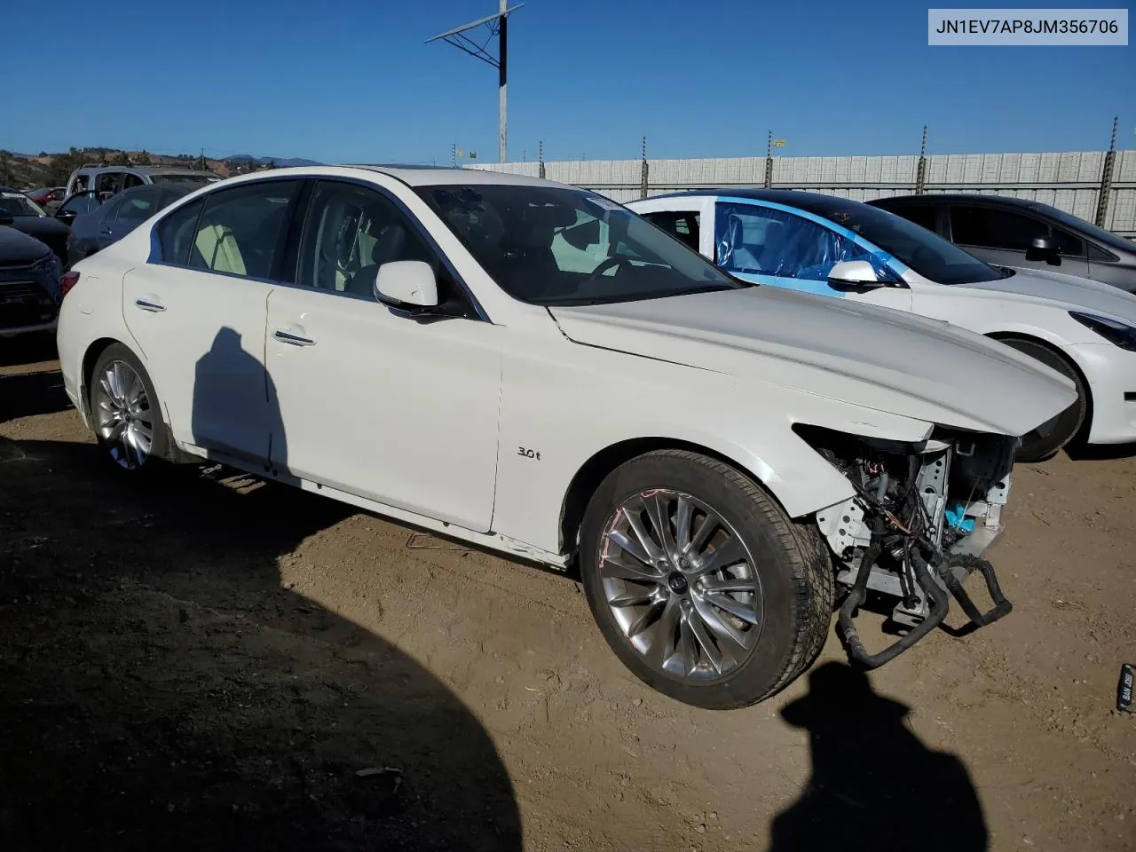 JN1EV7AP8JM356706 2018 Infiniti Q50 Luxe