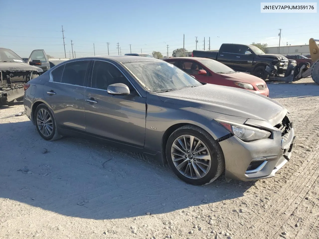 2018 Infiniti Q50 Luxe VIN: JN1EV7AP9JM359176 Lot: 77034444