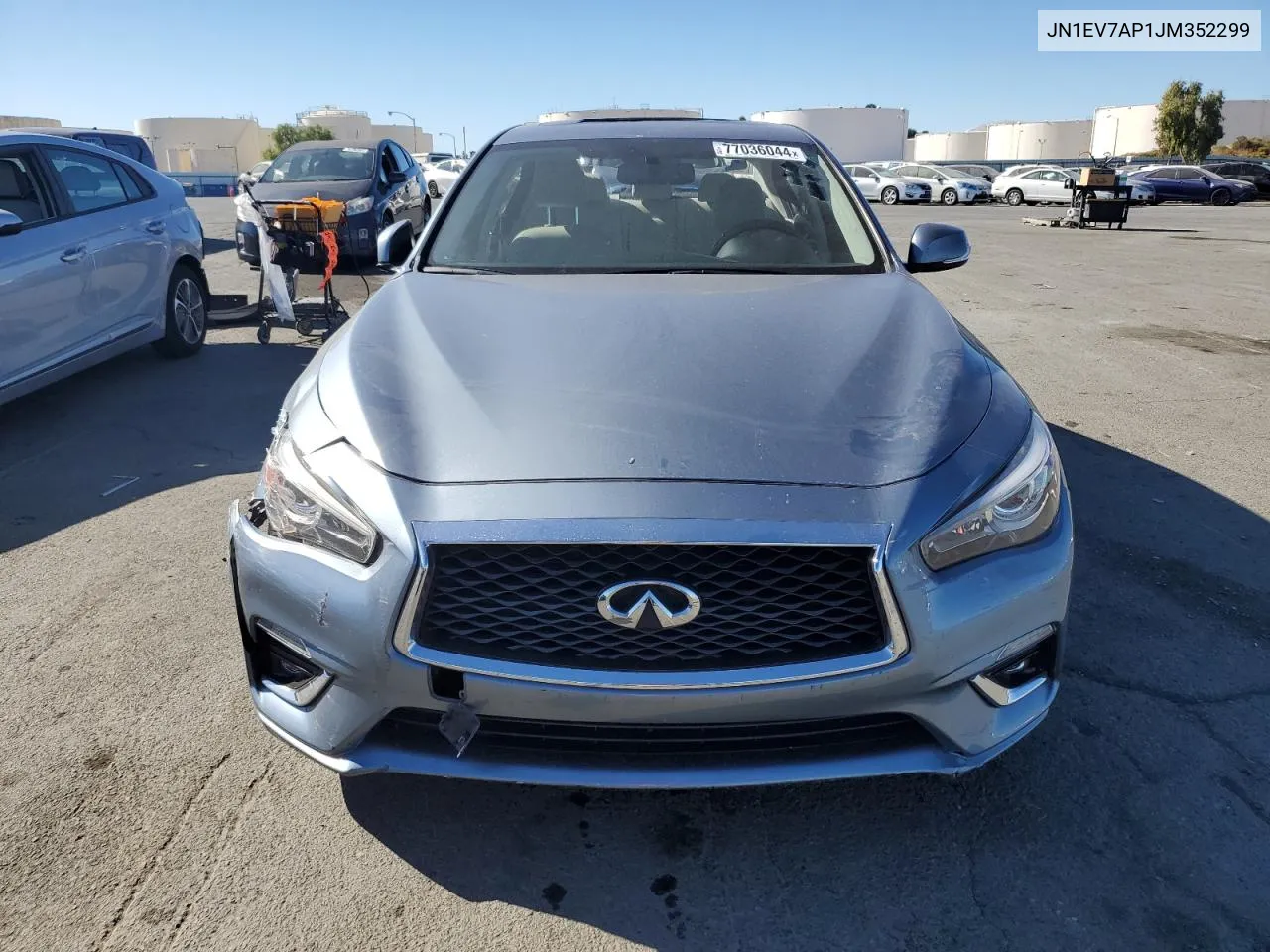 2018 Infiniti Q50 Luxe VIN: JN1EV7AP1JM352299 Lot: 77036044