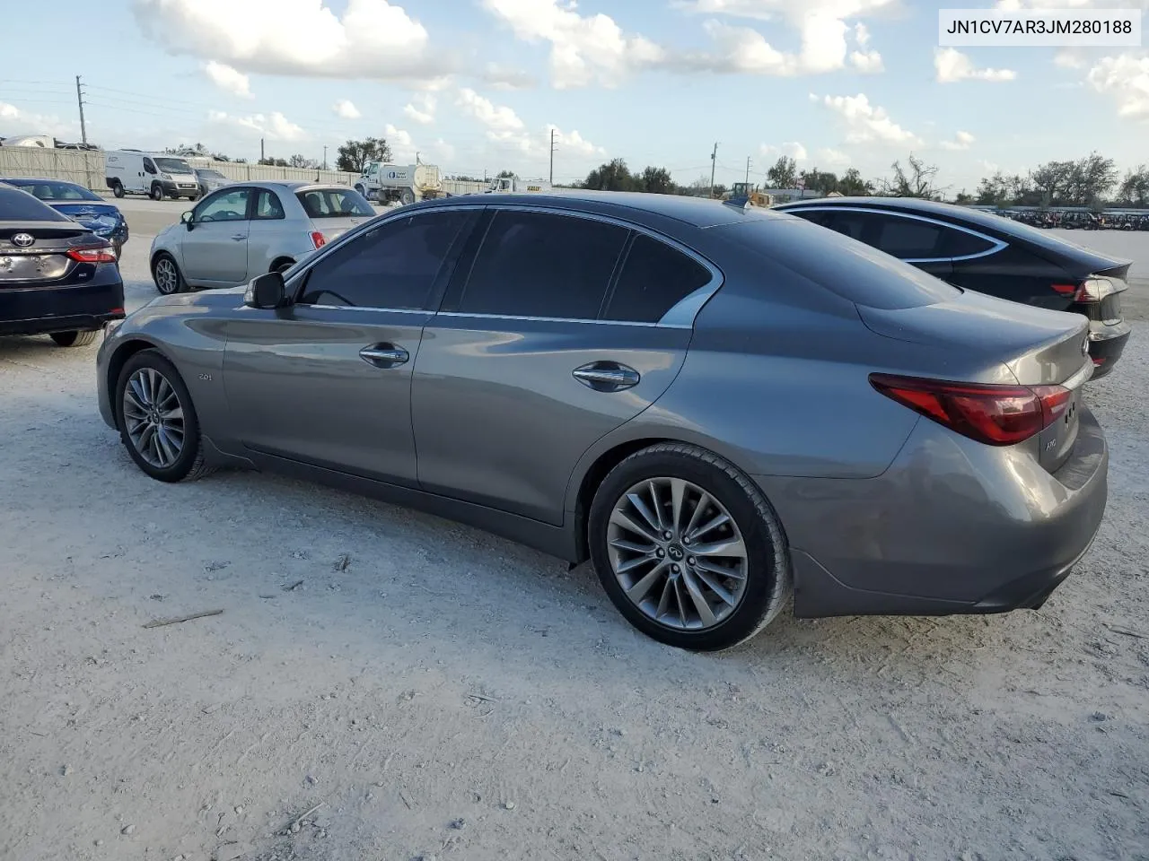 2018 Infiniti Q50 Pure VIN: JN1CV7AR3JM280188 Lot: 77041684