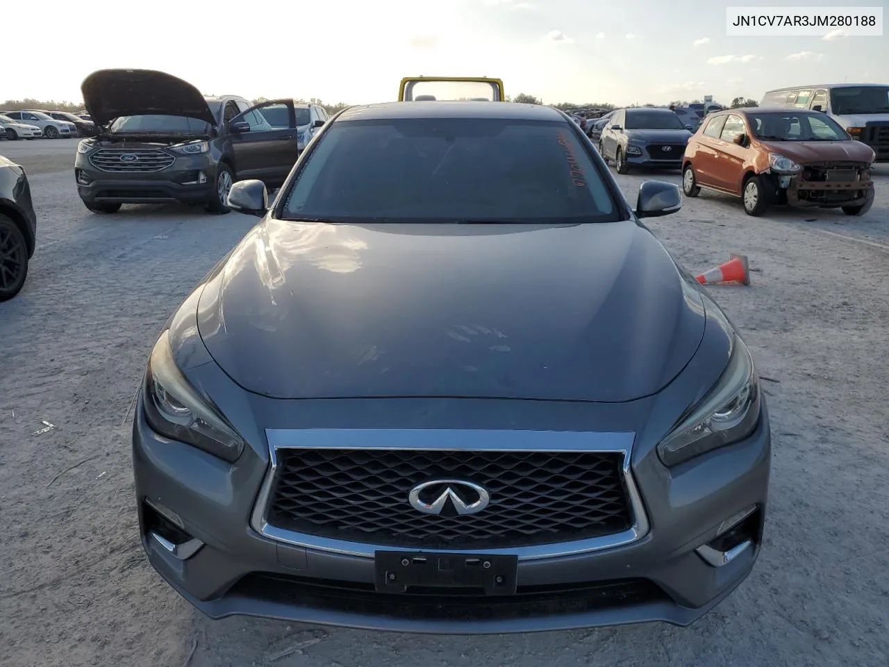 2018 Infiniti Q50 Pure VIN: JN1CV7AR3JM280188 Lot: 77041684