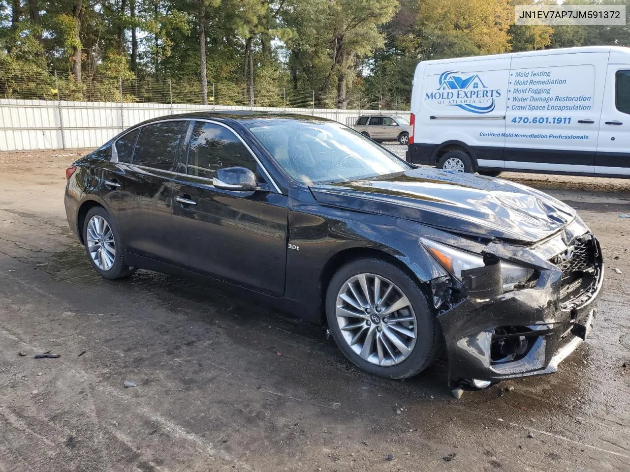 2018 Infiniti Q50 Luxe VIN: JN1EV7AP7JM591372 Lot: 77082104