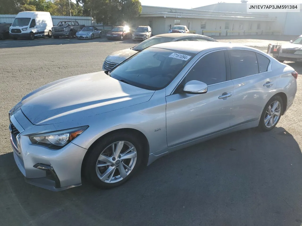 2018 Infiniti Q50 Luxe VIN: JN1EV7AP3JM591384 Lot: 77161094