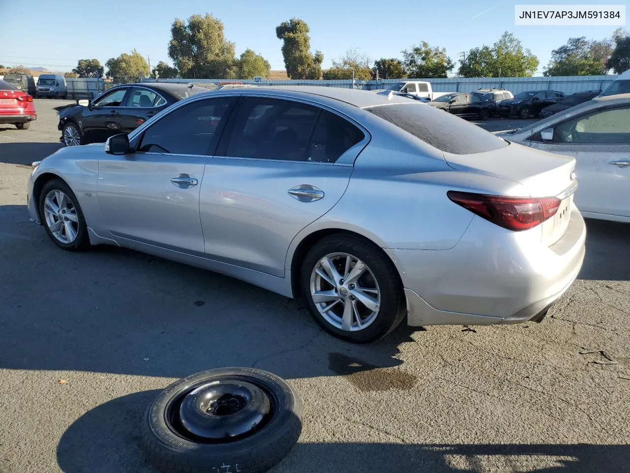 2018 Infiniti Q50 Luxe VIN: JN1EV7AP3JM591384 Lot: 77161094