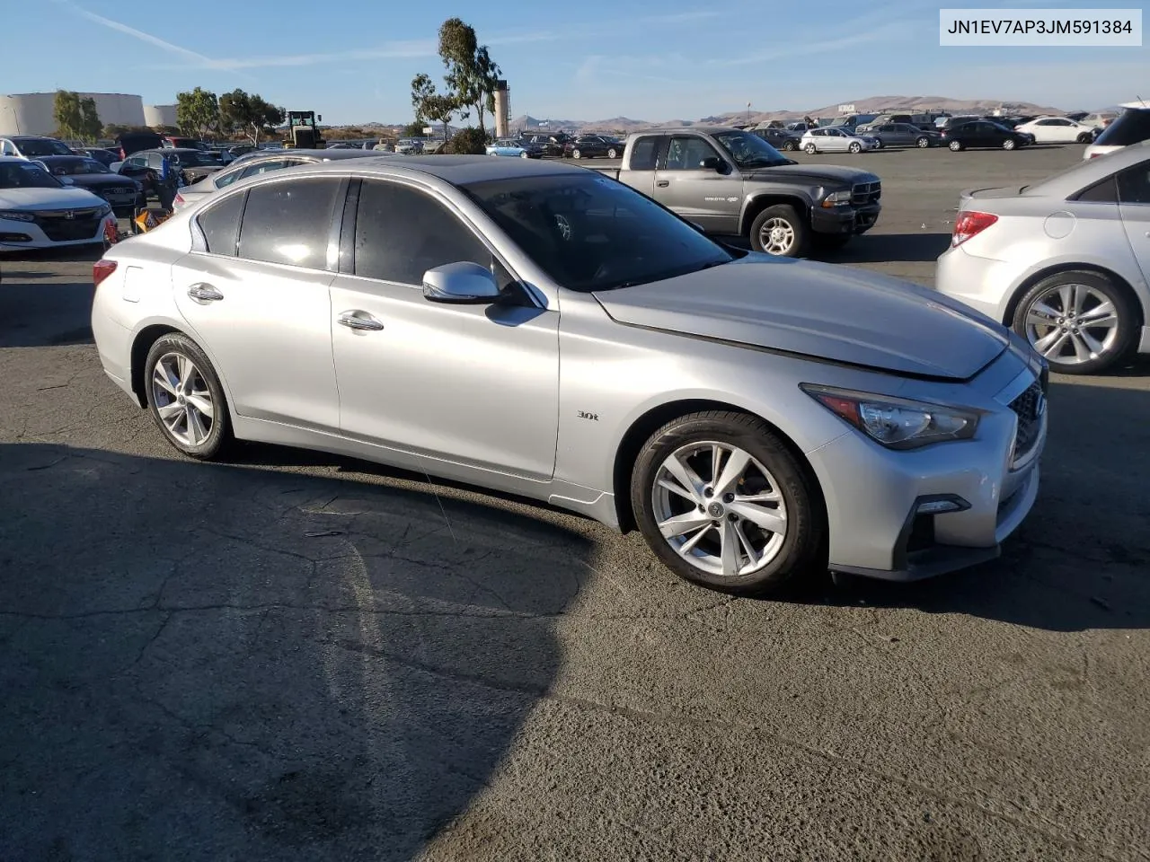 2018 Infiniti Q50 Luxe VIN: JN1EV7AP3JM591384 Lot: 77161094