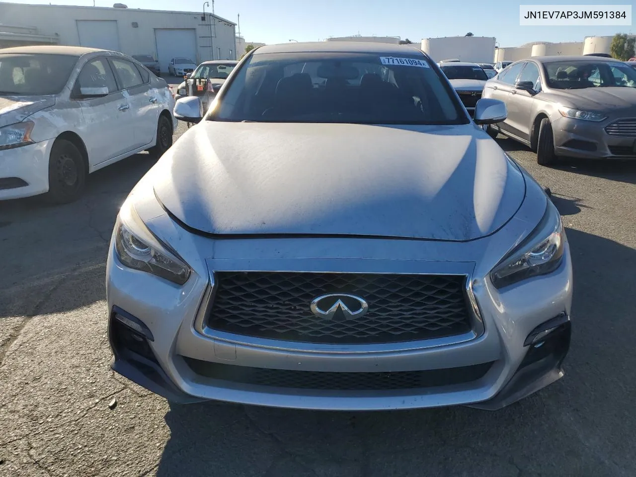 2018 Infiniti Q50 Luxe VIN: JN1EV7AP3JM591384 Lot: 77161094