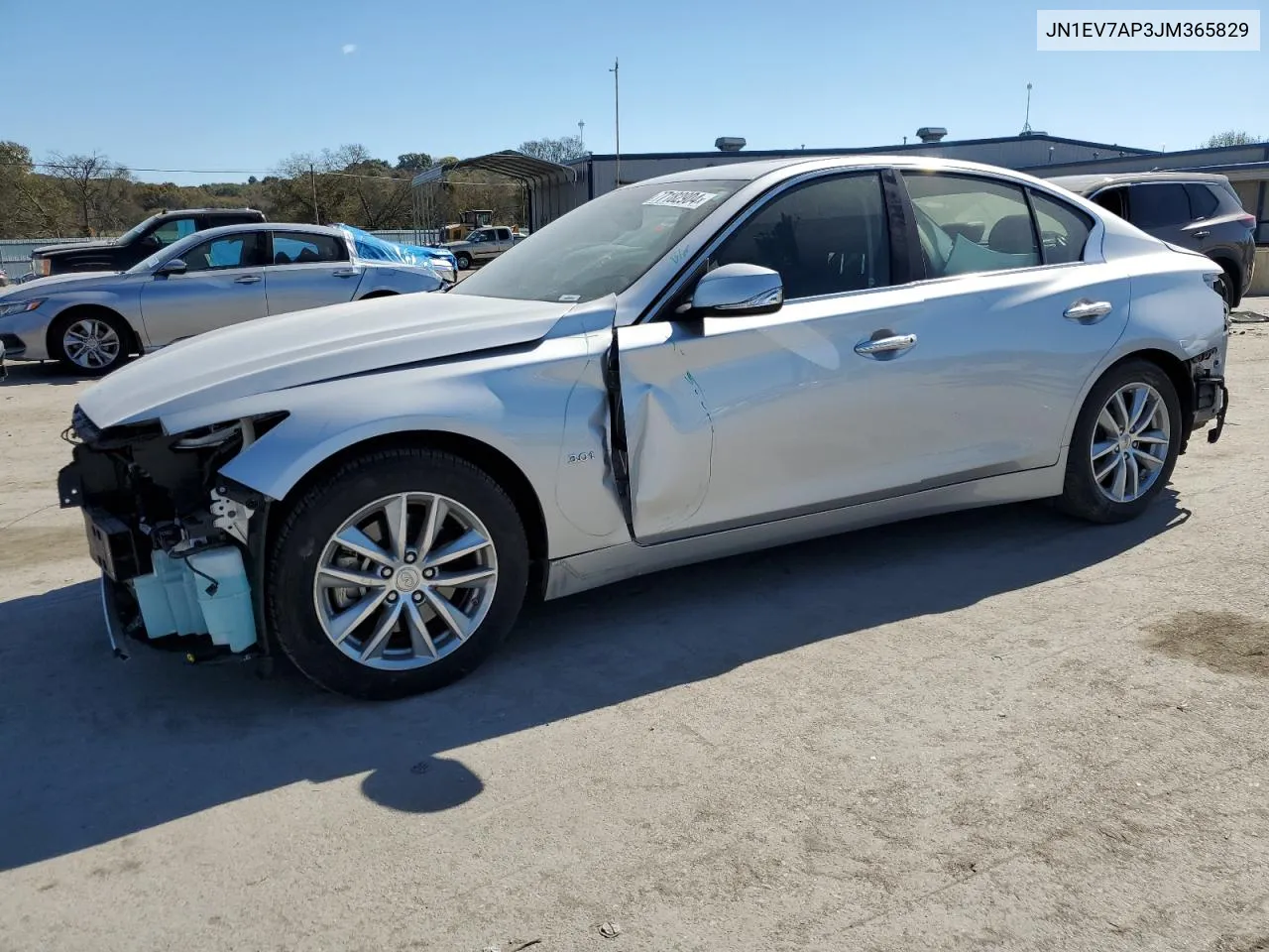 2018 Infiniti Q50 Luxe VIN: JN1EV7AP3JM365829 Lot: 77182904