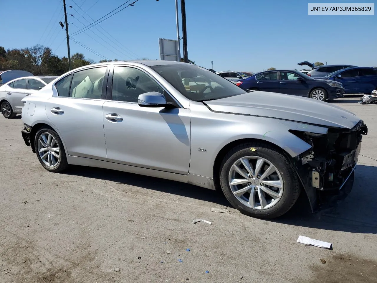 2018 Infiniti Q50 Luxe VIN: JN1EV7AP3JM365829 Lot: 77182904