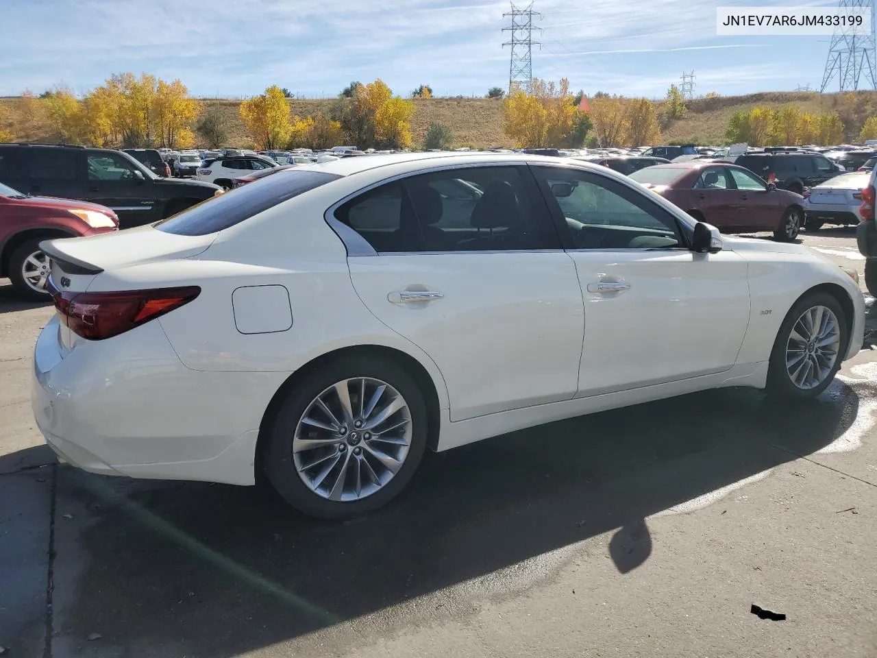 2018 Infiniti Q50 Luxe VIN: JN1EV7AR6JM433199 Lot: 77274164