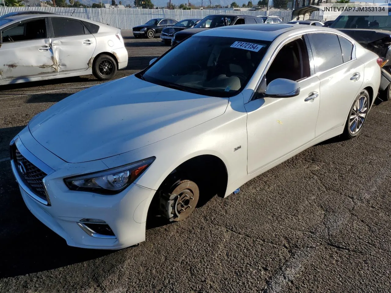 JN1EV7AP7JM353134 2018 Infiniti Q50 Luxe