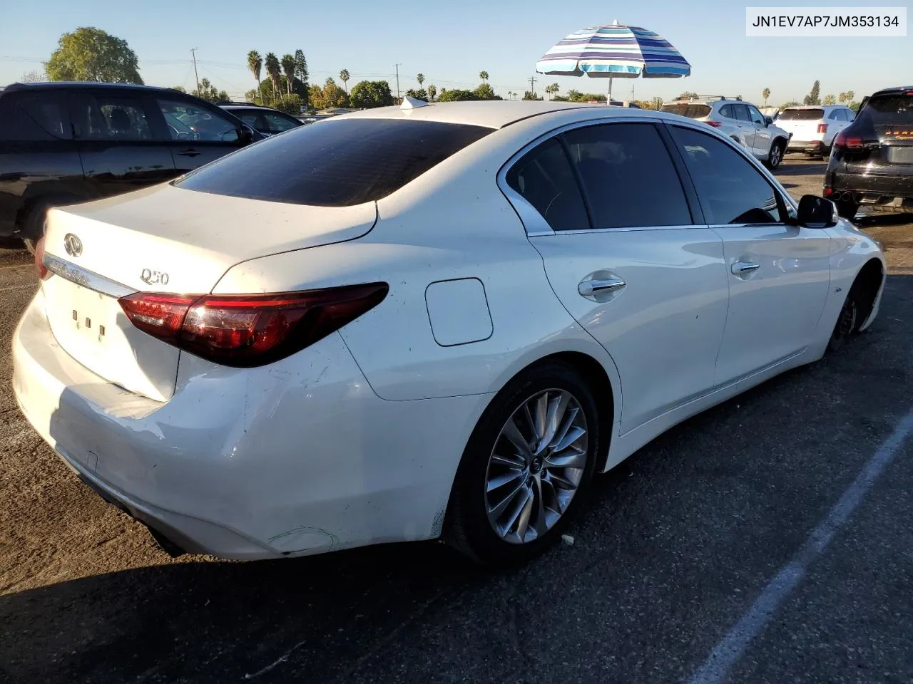 2018 Infiniti Q50 Luxe VIN: JN1EV7AP7JM353134 Lot: 77472154