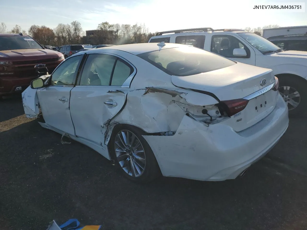 2018 Infiniti Q50 Luxe VIN: JN1EV7AR6JM436751 Lot: 77528174