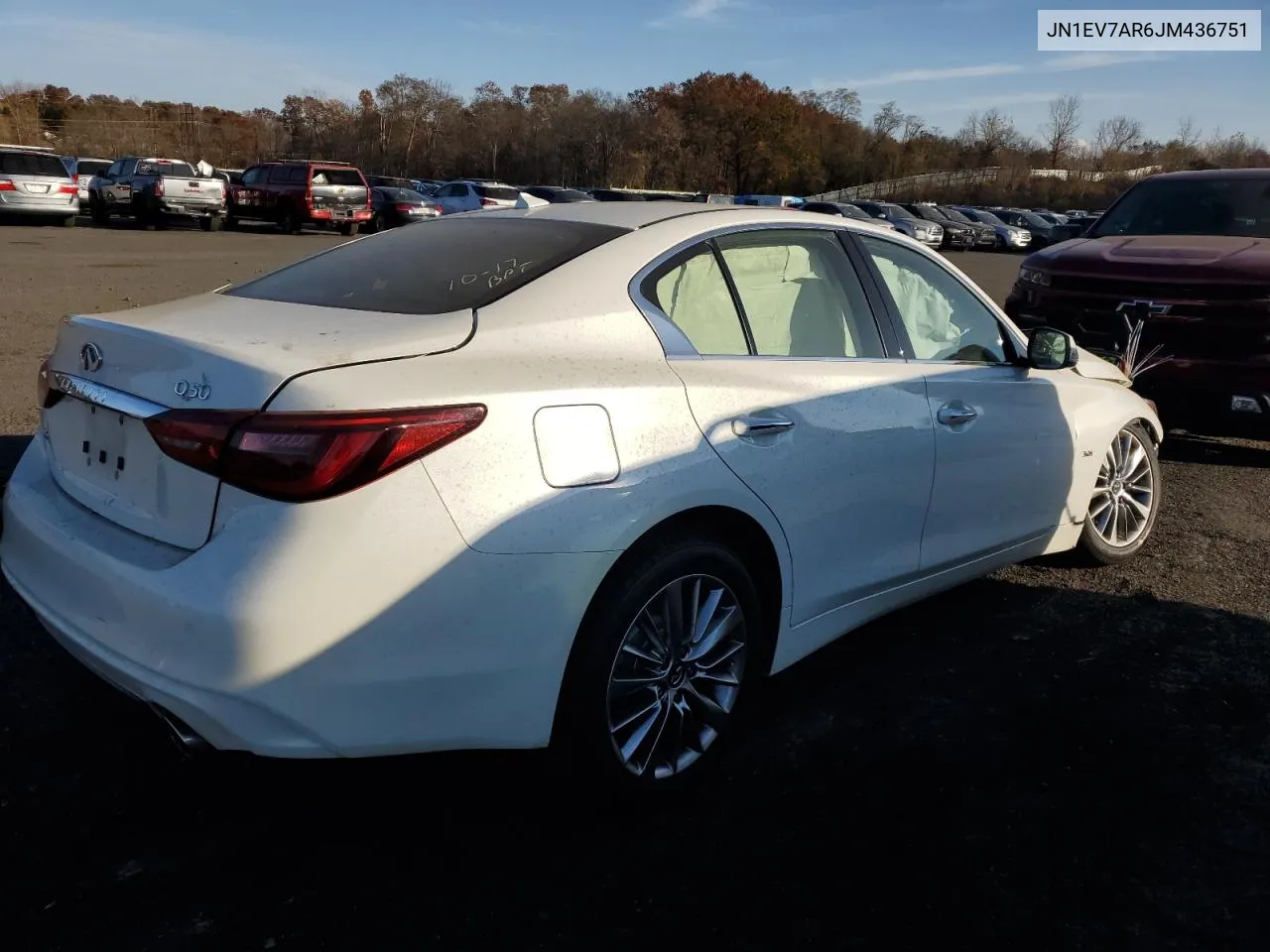 2018 Infiniti Q50 Luxe VIN: JN1EV7AR6JM436751 Lot: 77528174