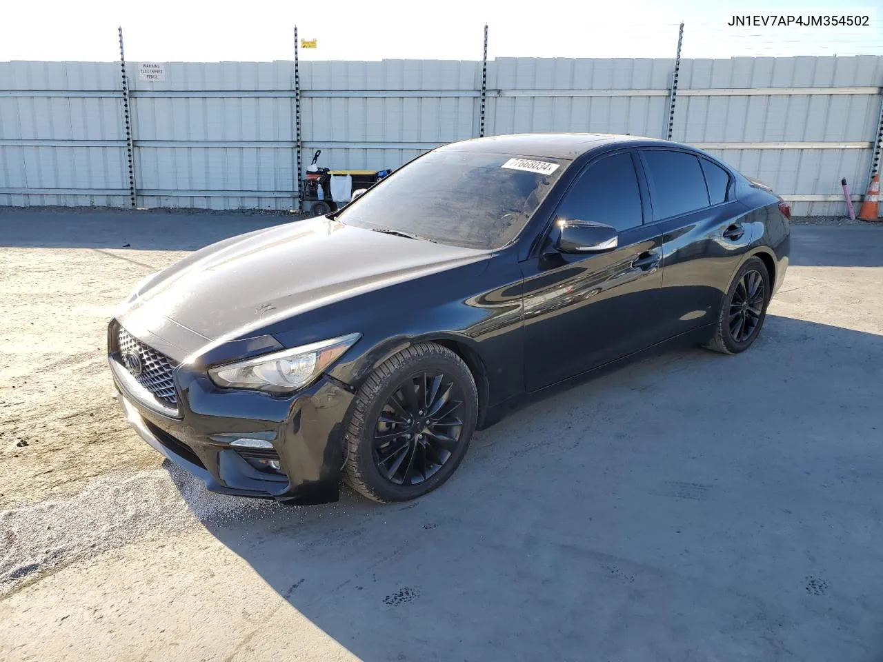 2018 Infiniti Q50 Luxe VIN: JN1EV7AP4JM354502 Lot: 77668034