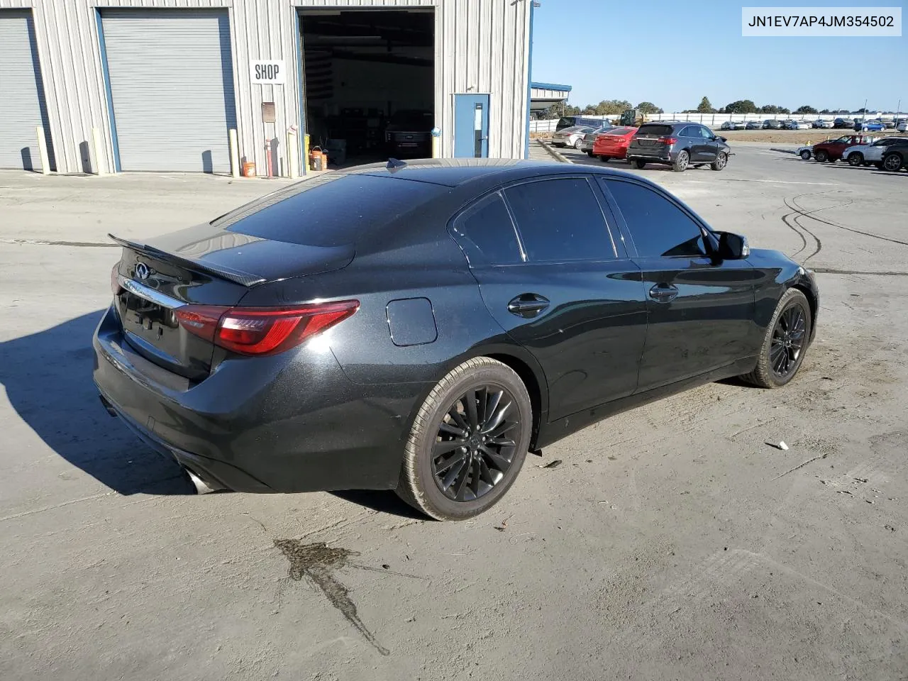 2018 Infiniti Q50 Luxe VIN: JN1EV7AP4JM354502 Lot: 77668034