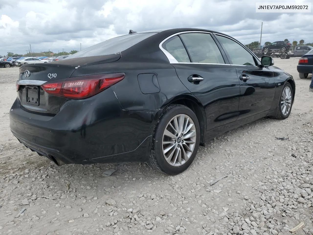 2018 Infiniti Q50 Luxe VIN: JN1EV7AP0JM592072 Lot: 77689464