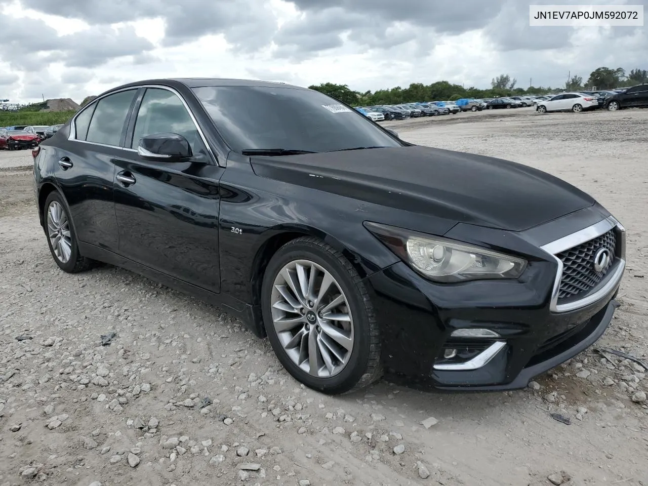 2018 Infiniti Q50 Luxe VIN: JN1EV7AP0JM592072 Lot: 77689464