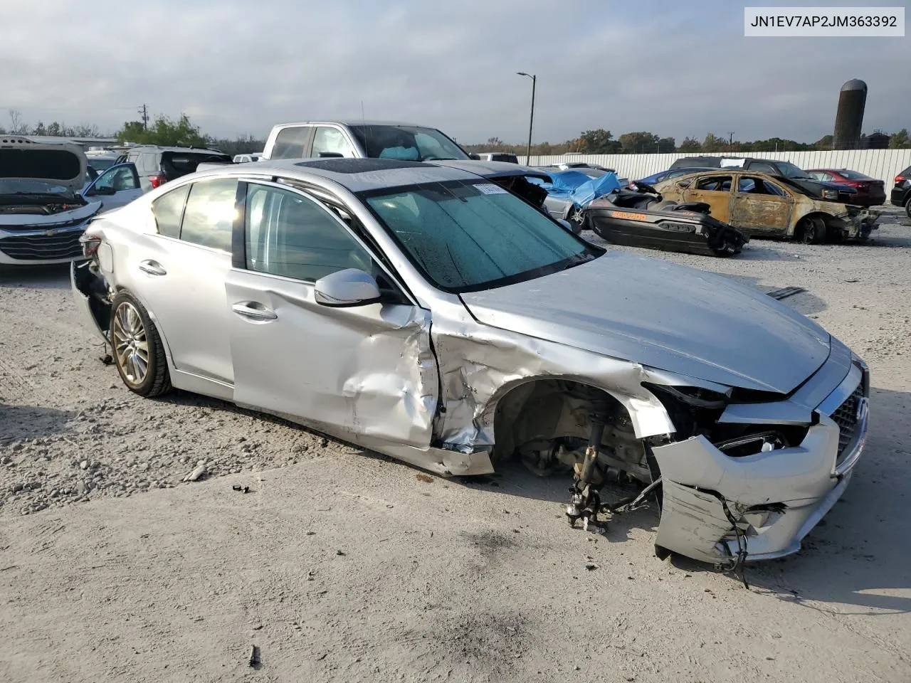 2018 Infiniti Q50 Luxe VIN: JN1EV7AP2JM363392 Lot: 77937964