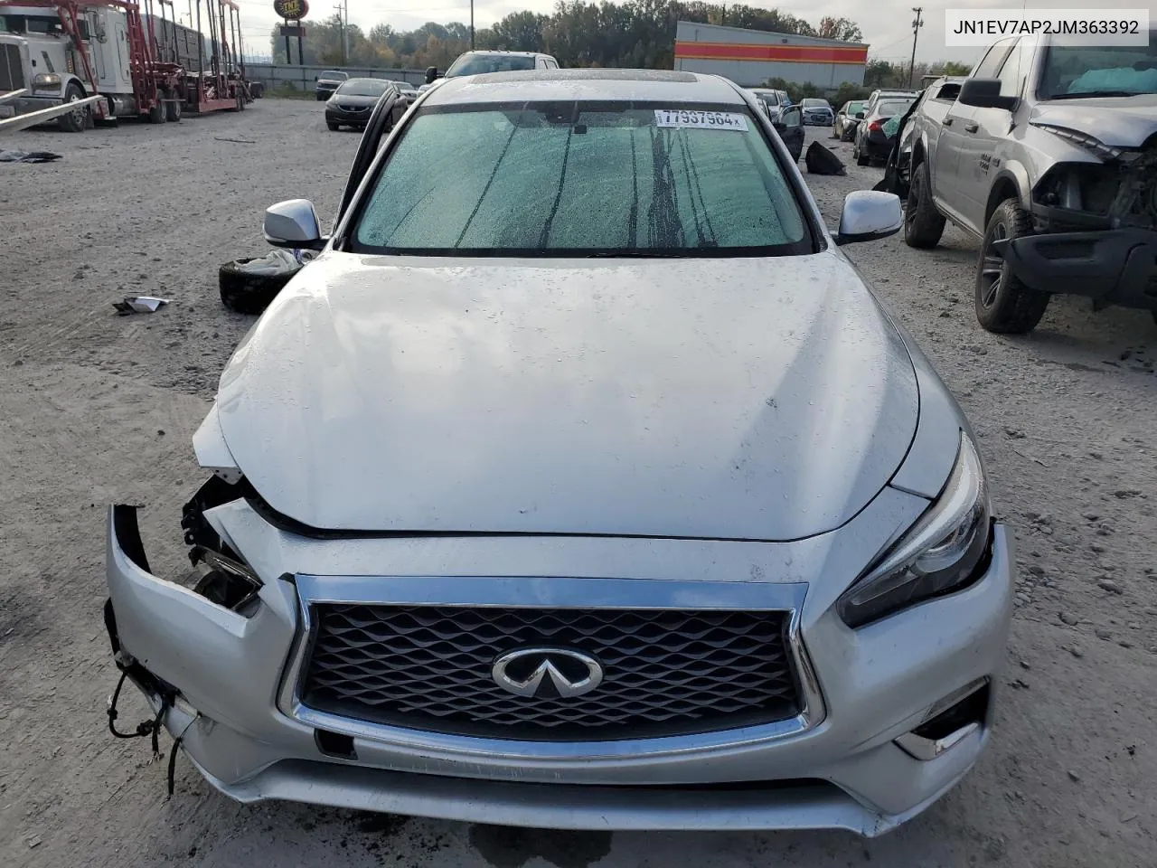 2018 Infiniti Q50 Luxe VIN: JN1EV7AP2JM363392 Lot: 77937964