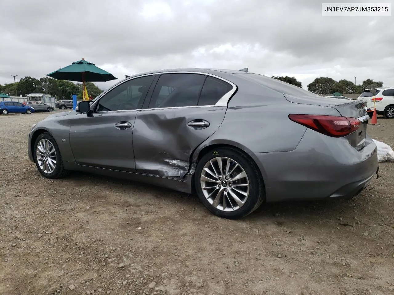 2018 Infiniti Q50 Luxe VIN: JN1EV7AP7JM353215 Lot: 78323394