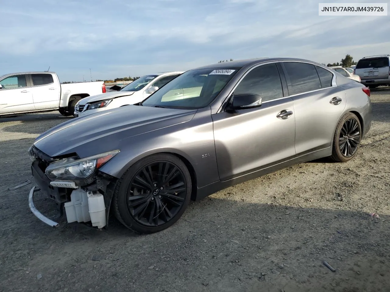 2018 Infiniti Q50 Luxe VIN: JN1EV7AR0JM439726 Lot: 79505394