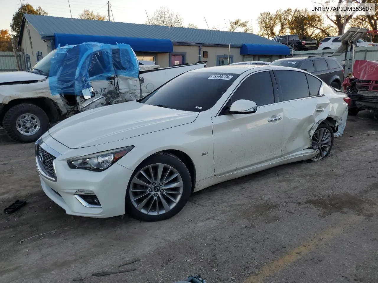 2018 Infiniti Q50 Luxe VIN: JN1EV7AP2JM353607 Lot: 79544574