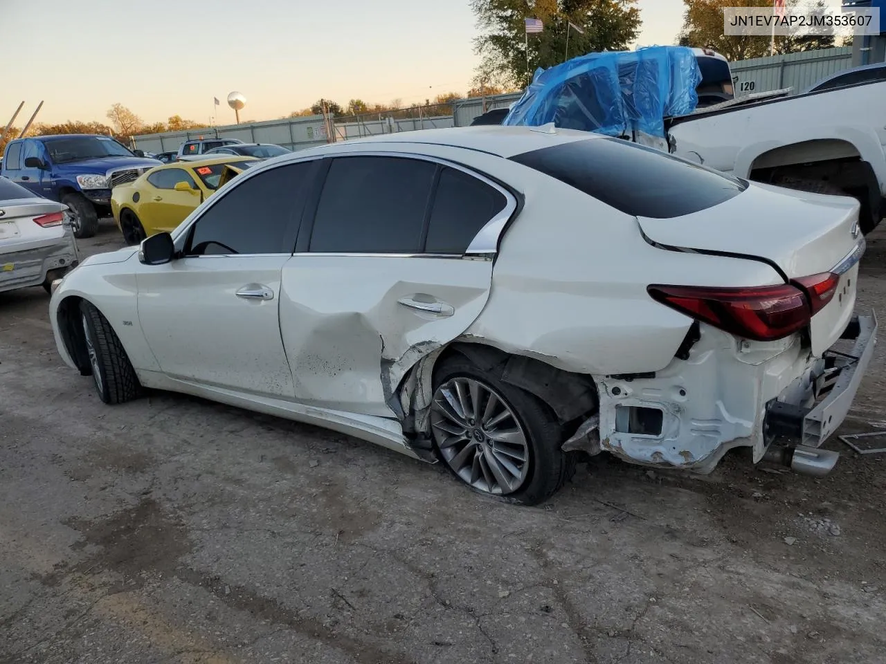 2018 Infiniti Q50 Luxe VIN: JN1EV7AP2JM353607 Lot: 79544574