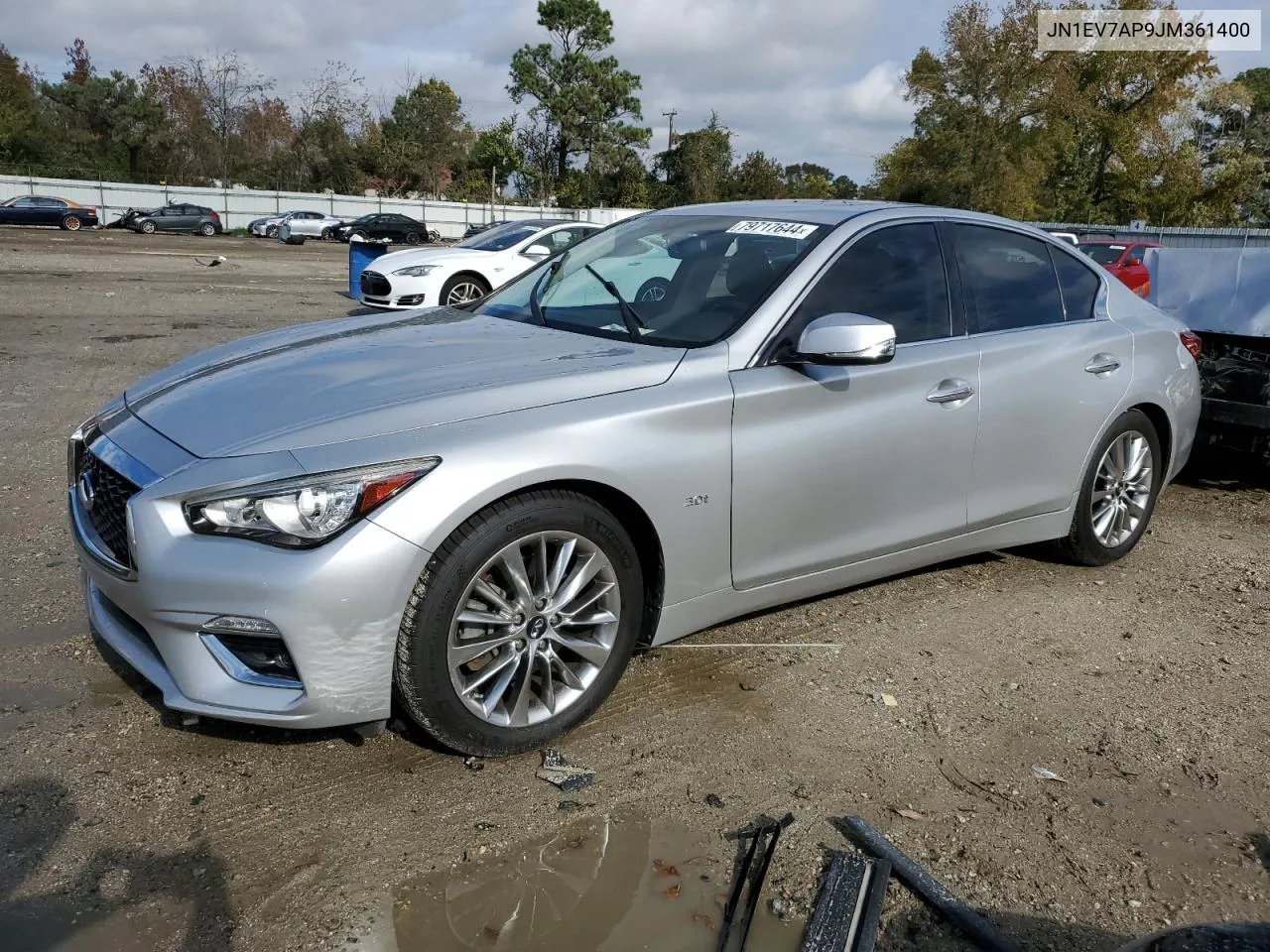 2018 Infiniti Q50 Luxe VIN: JN1EV7AP9JM361400 Lot: 79717644