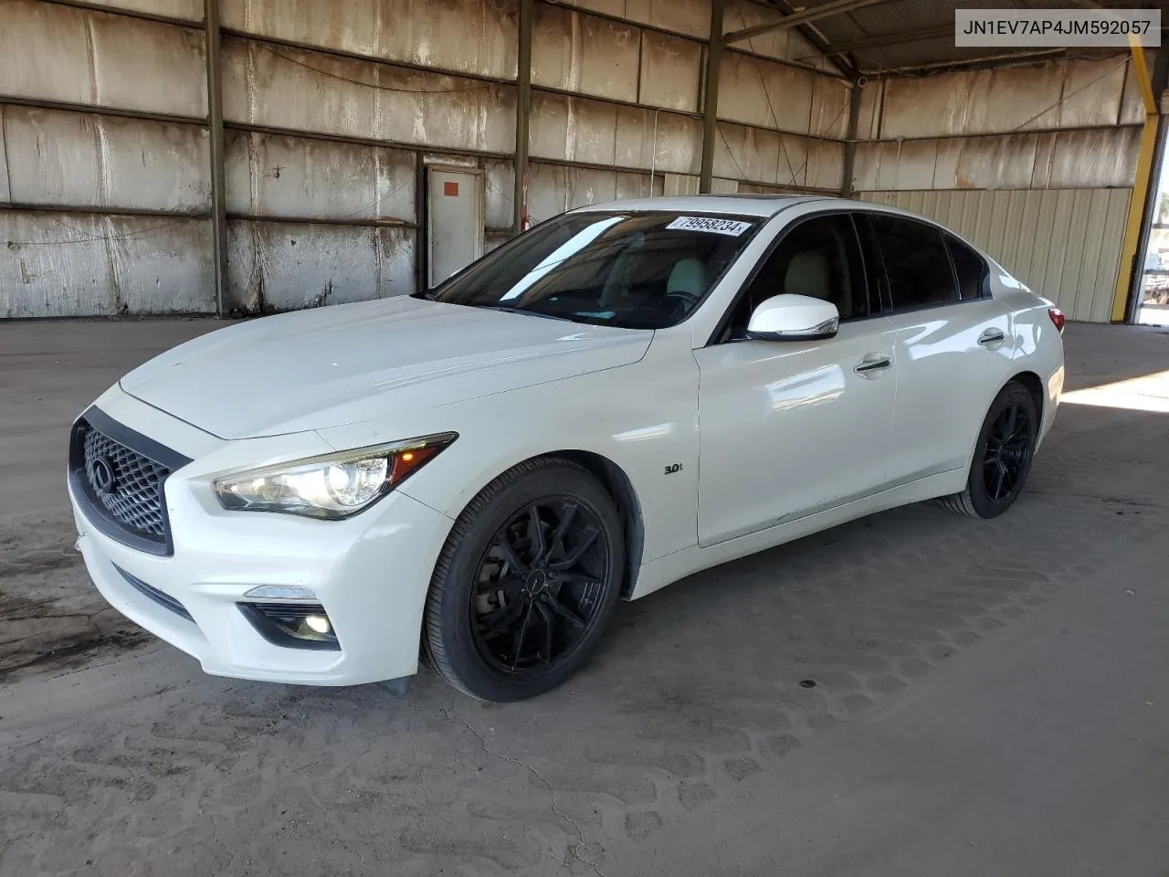 2018 Infiniti Q50 Luxe VIN: JN1EV7AP4JM592057 Lot: 79958234