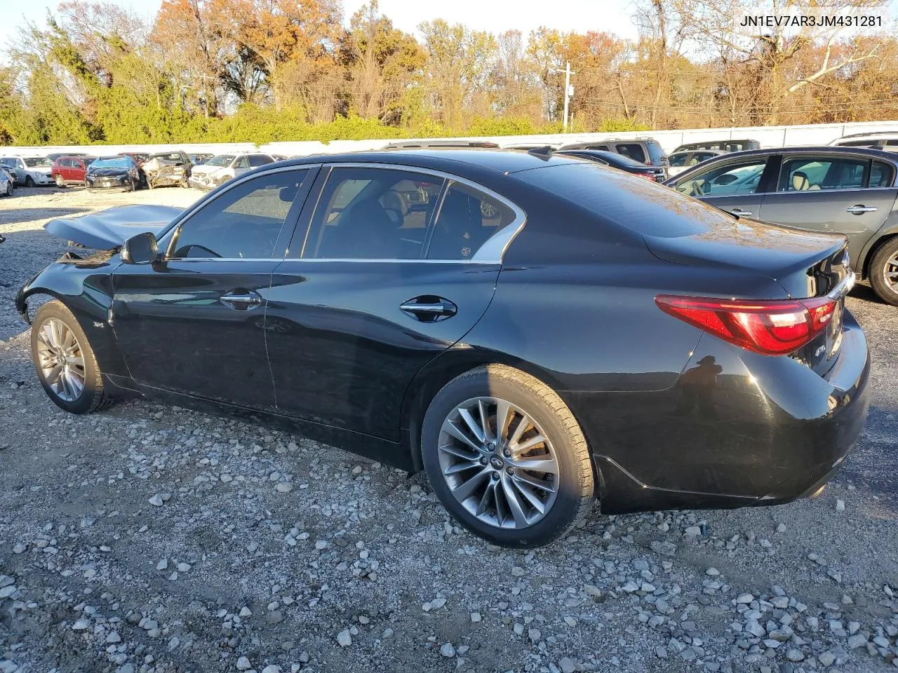 2018 Infiniti Q50 Luxe VIN: JN1EV7AR3JM431281 Lot: 80635444