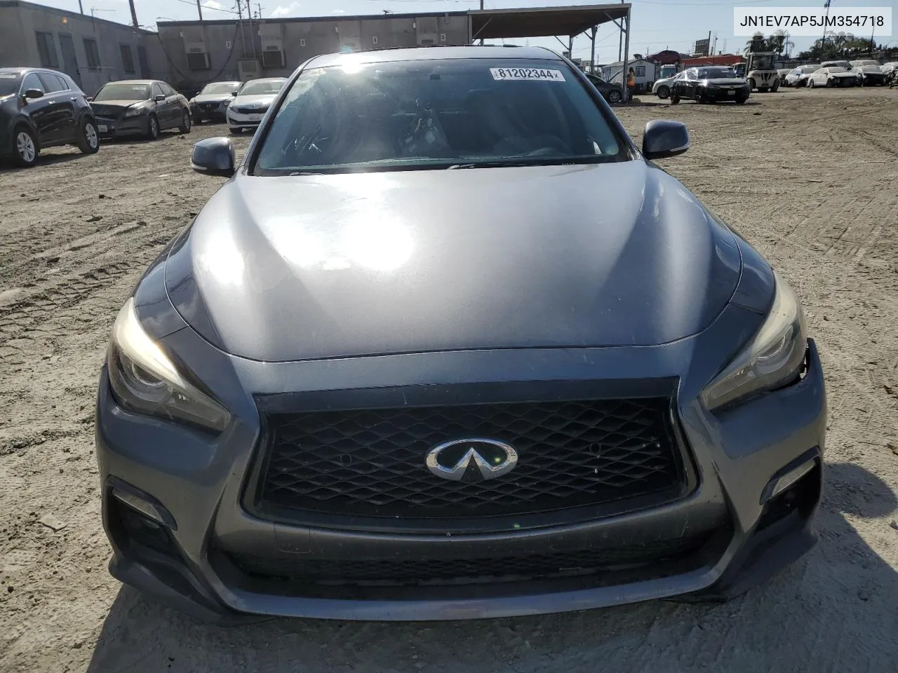 2018 Infiniti Q50 Luxe VIN: JN1EV7AP5JM354718 Lot: 81202344