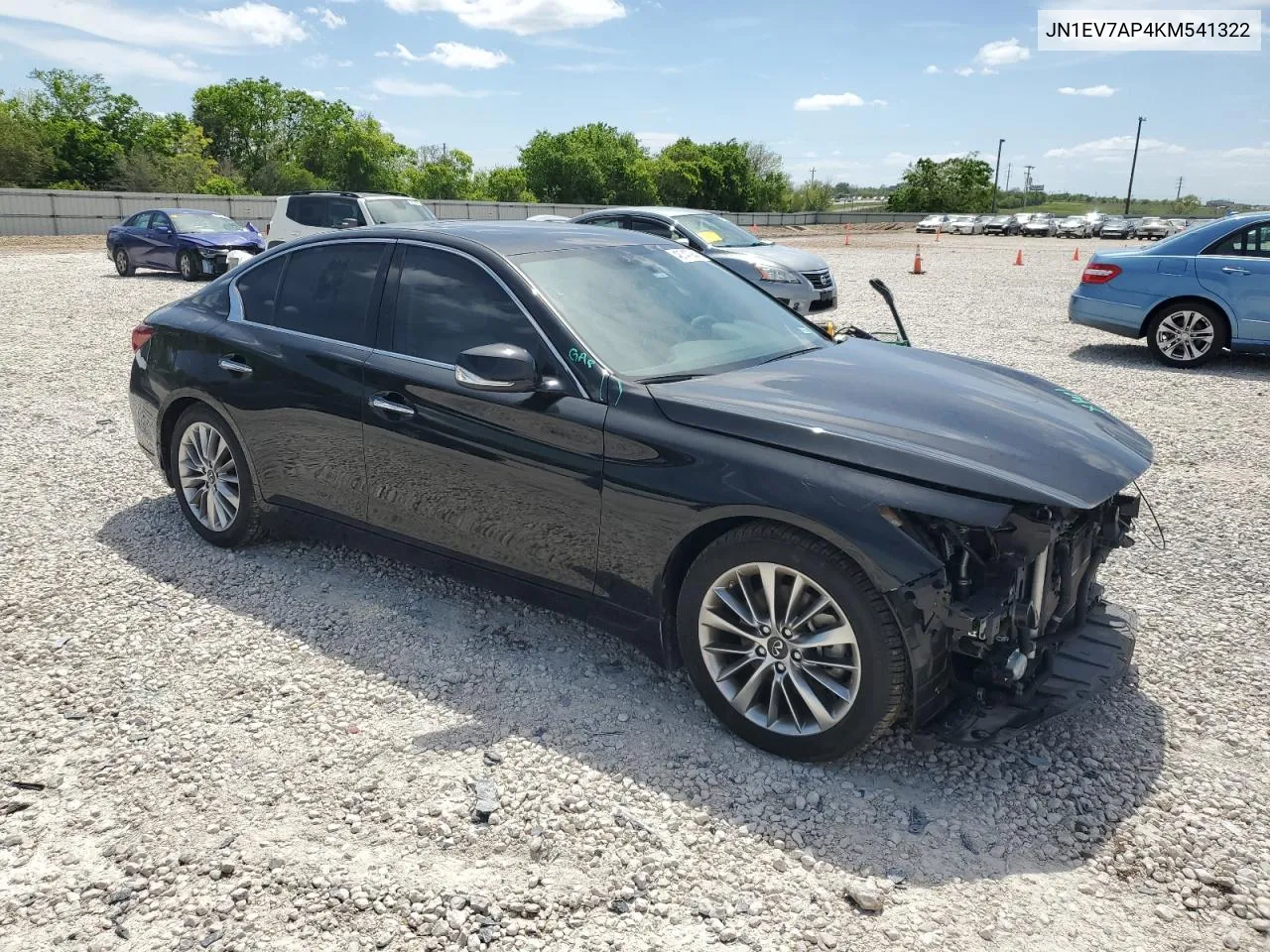 2019 Infiniti Q50 Luxe VIN: JN1EV7AP4KM541322 Lot: 48747944