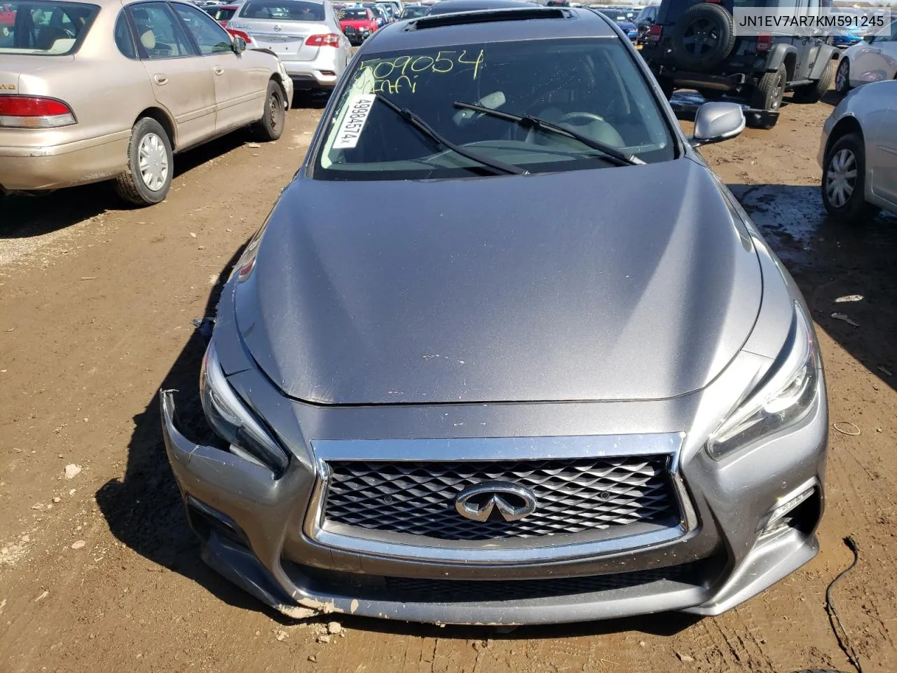 2019 Infiniti Q50 Luxe VIN: JN1EV7AR7KM591245 Lot: 49984574