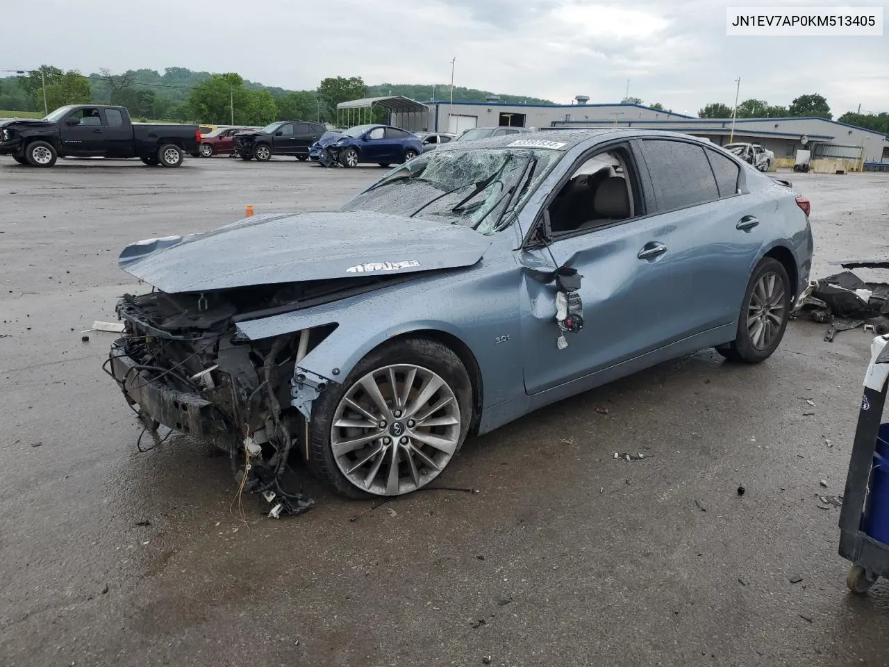 2019 Infiniti Q50 Luxe VIN: JN1EV7AP0KM513405 Lot: 53397834