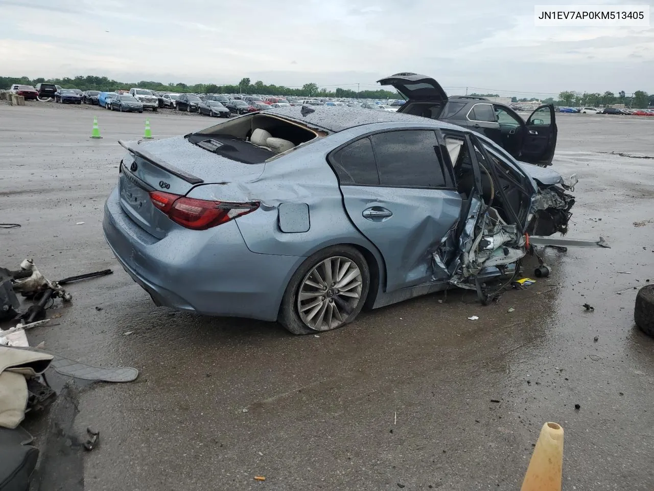 2019 Infiniti Q50 Luxe VIN: JN1EV7AP0KM513405 Lot: 53397834