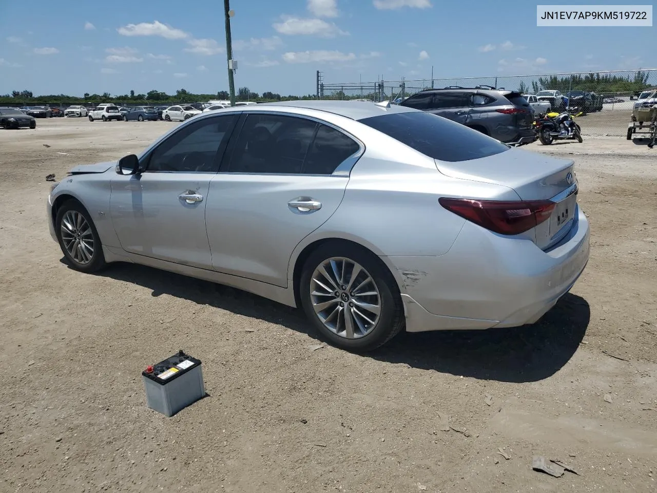 2019 Infiniti Q50 Luxe VIN: JN1EV7AP9KM519722 Lot: 53433114