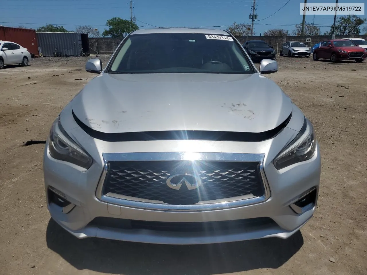 2019 Infiniti Q50 Luxe VIN: JN1EV7AP9KM519722 Lot: 53433114