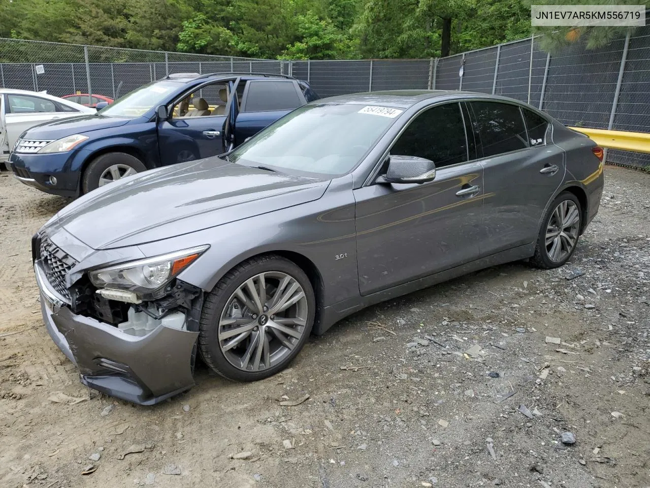 2019 Infiniti Q50 Luxe VIN: JN1EV7AR5KM556719 Lot: 55419794