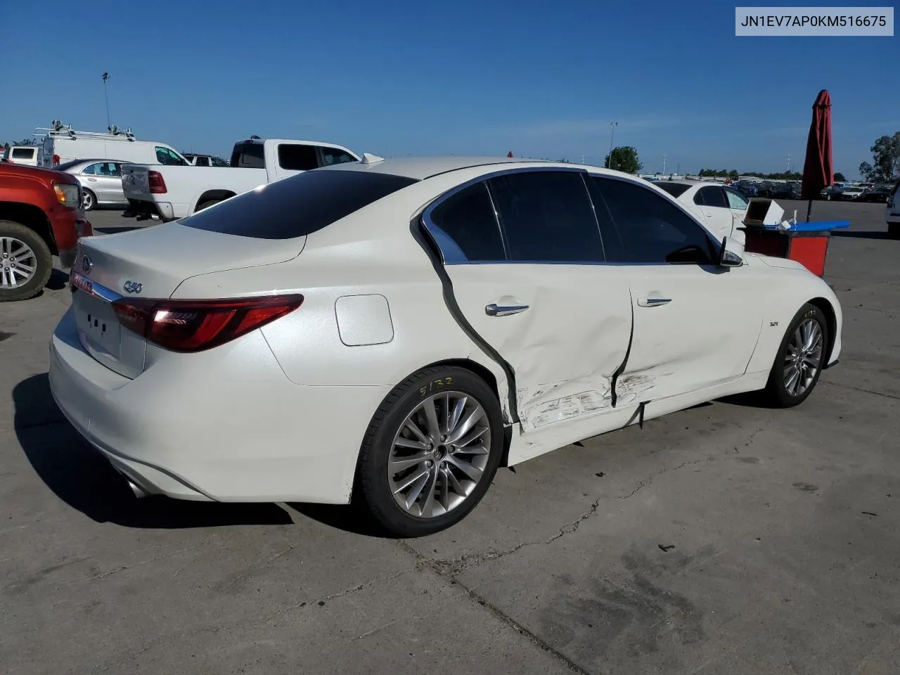 2019 Infiniti Q50 Luxe VIN: JN1EV7AP0KM516675 Lot: 55745534