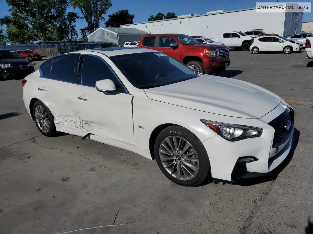 2019 Infiniti Q50 Luxe VIN: JN1EV7AP0KM516675 Lot: 55745534