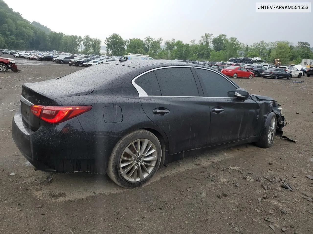 2019 Infiniti Q50 Luxe VIN: JN1EV7AR9KM554553 Lot: 56030734