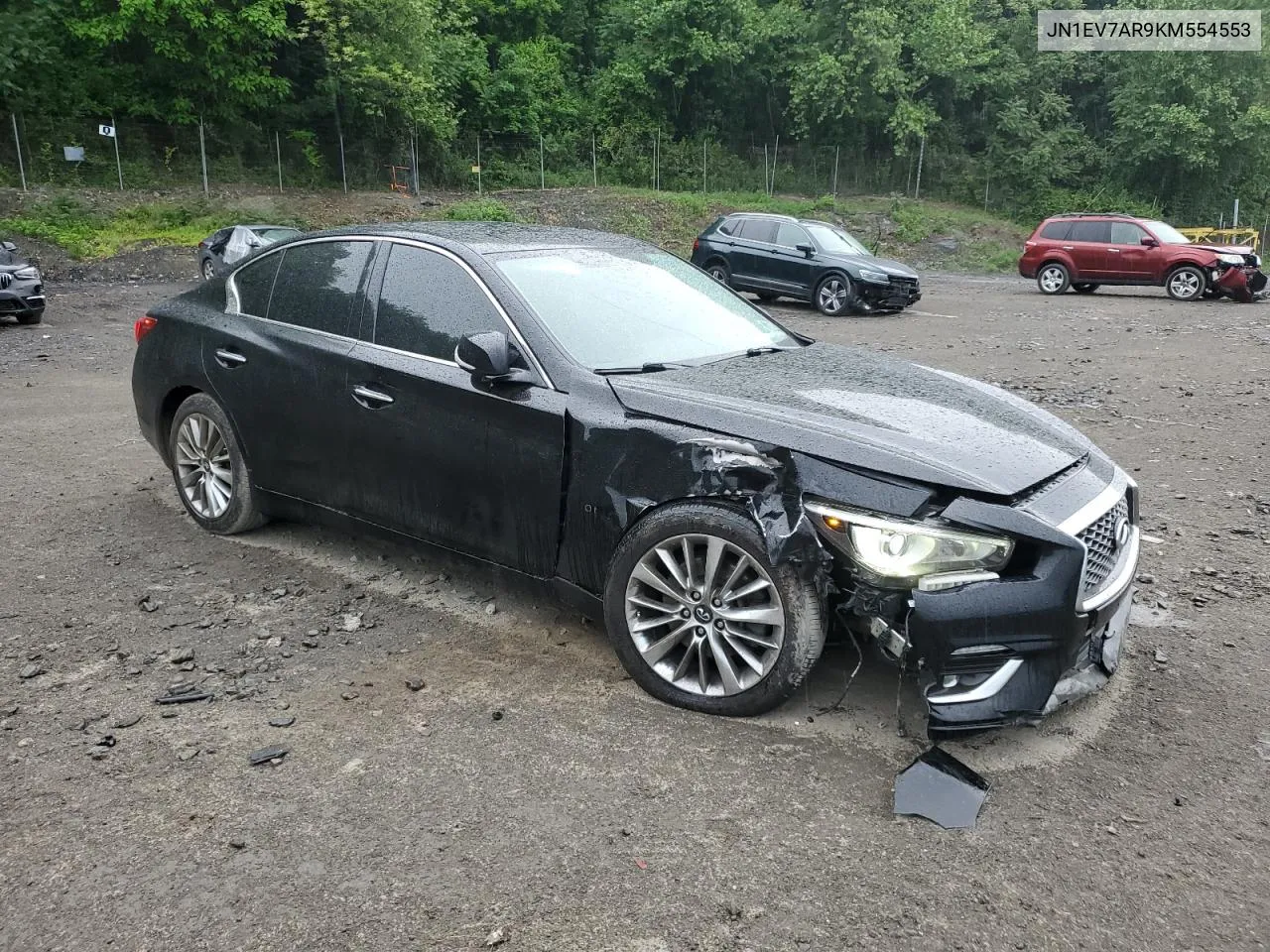 2019 Infiniti Q50 Luxe VIN: JN1EV7AR9KM554553 Lot: 56030734