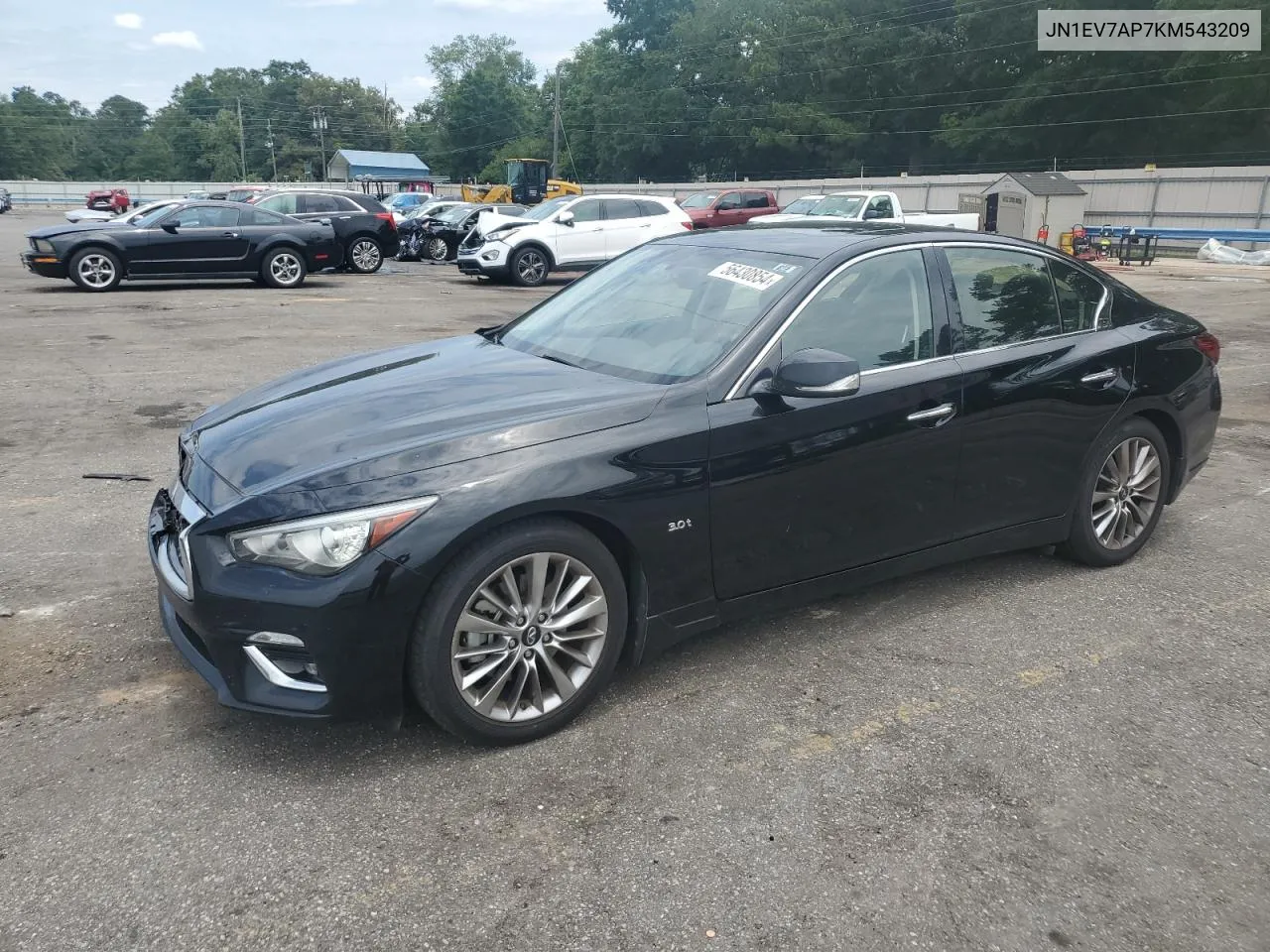 2019 Infiniti Q50 Luxe VIN: JN1EV7AP7KM543209 Lot: 56430854