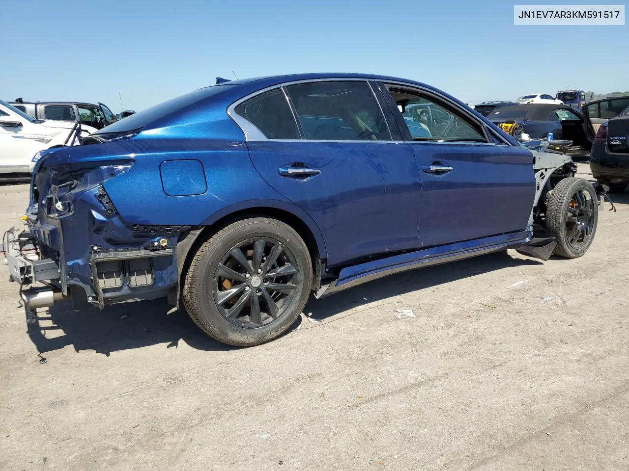 2019 Infiniti Q50 Luxe VIN: JN1EV7AR3KM591517 Lot: 58107164