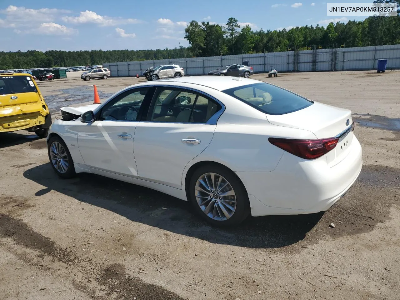 2019 Infiniti Q50 Luxe VIN: JN1EV7AP0KM513257 Lot: 59437894