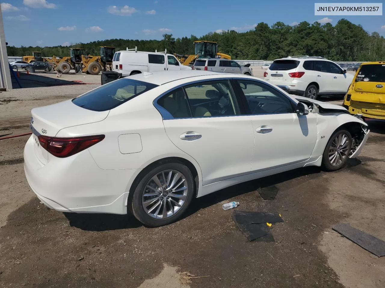 2019 Infiniti Q50 Luxe VIN: JN1EV7AP0KM513257 Lot: 59437894